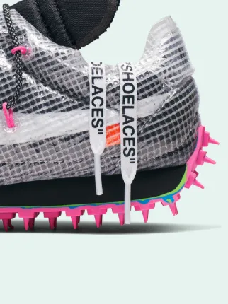 off white waffle racer pink