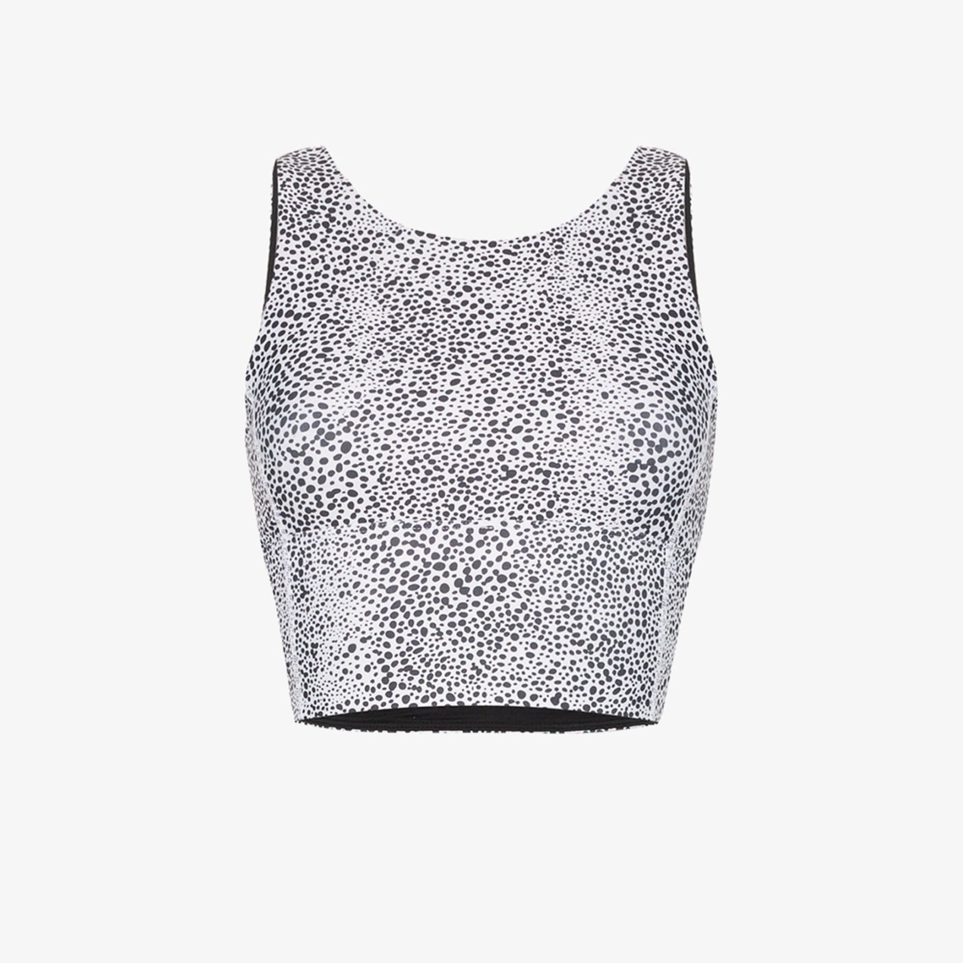 longline crop top sports bra