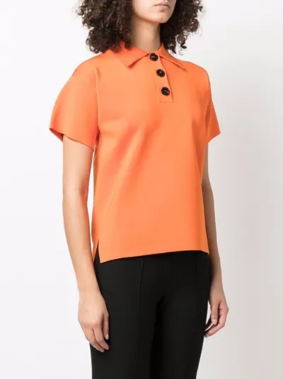 button front polo shirt