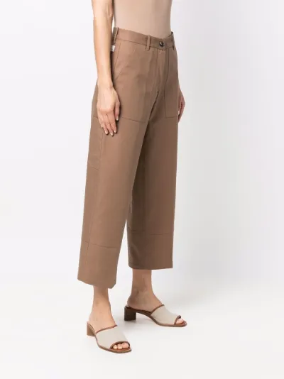 cropped wide-leg trousers | Nine In The 