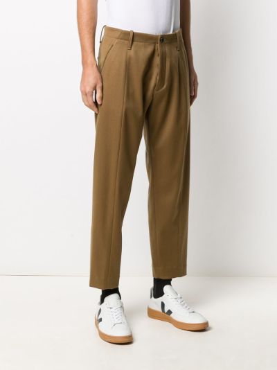 Straight leg 2024 ankle grazer trousers