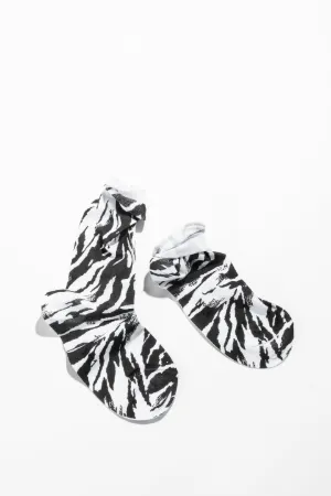 Animal print tube socks