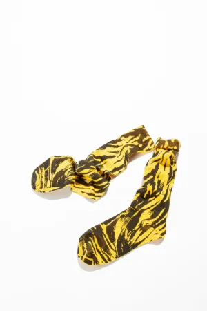 Animal print tube socks