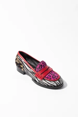 Animalier Pony Hair Moccasins