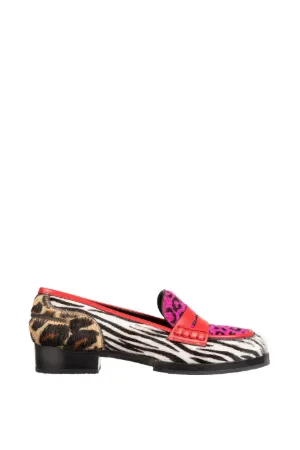 Animalier Pony Hair Moccasins