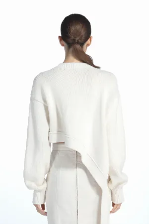 asymmetric-hem jumper