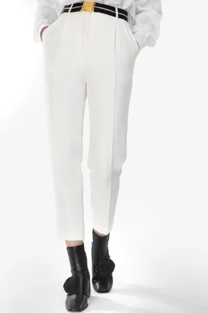 Belted Cropped Pants