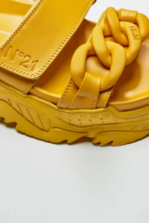 Billy Chunky Chain-Embellished Sandals