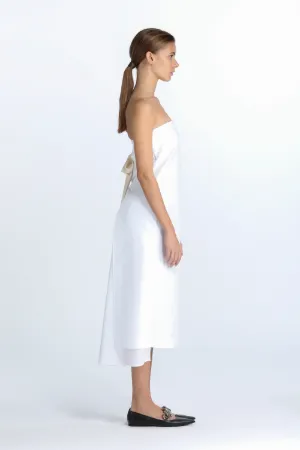 Bow-Detail Strapless Dress