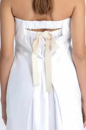 Bow-Detail Strapless Dress