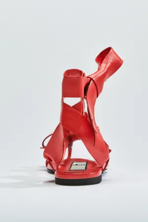 bow-embellished flat sandals