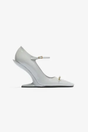Bow-Embellished Patent-Leather Pumps