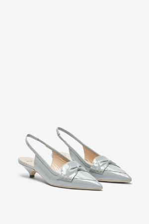 Grey slingback heels hotsell