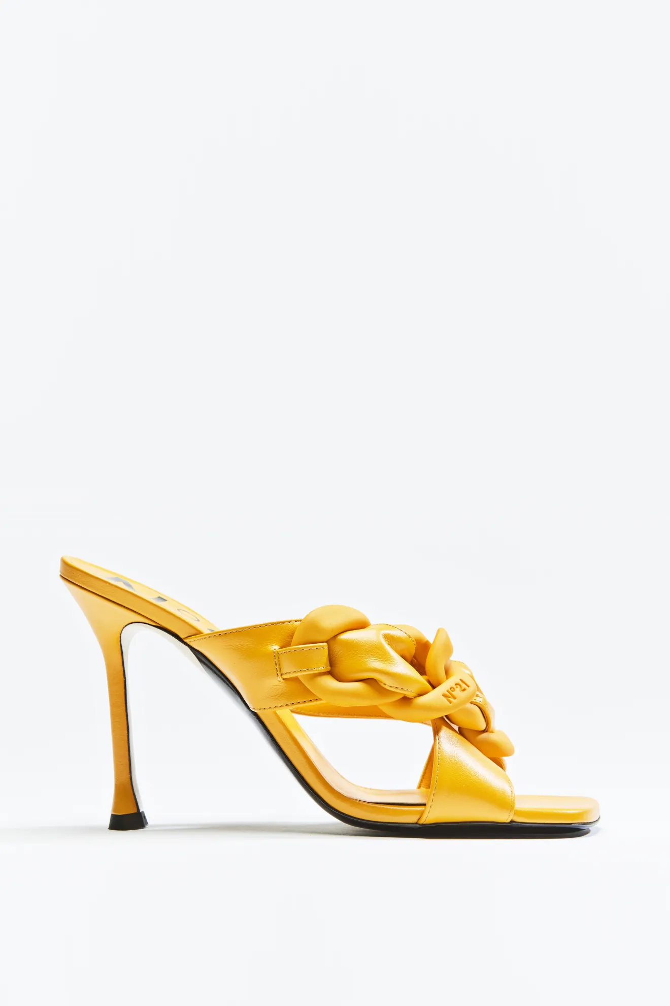 tan chain mule