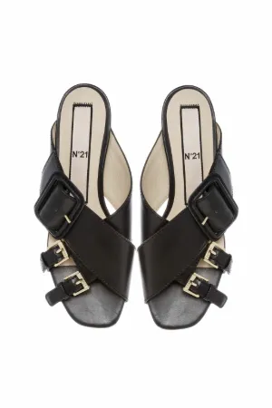 buckled sandals
