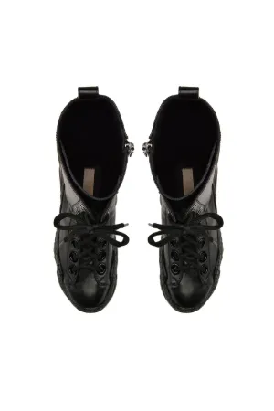 calf-length leather billy sneakers