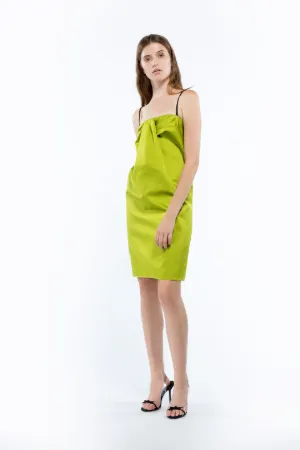 cami strap gathered dress