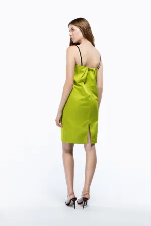 cami strap gathered dress