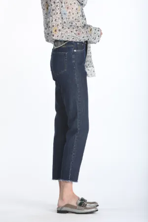chain belt cropped jeans