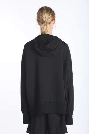 chain-detail long-sleeve hoodie