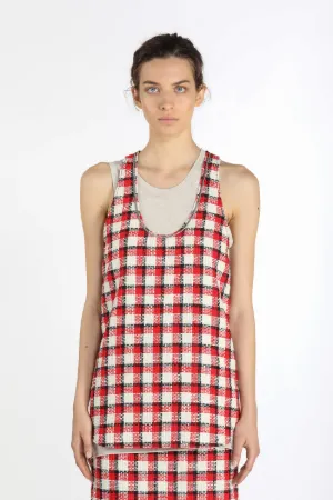 chain-embellished vest top
