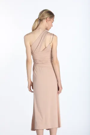 chain-trim midi dress