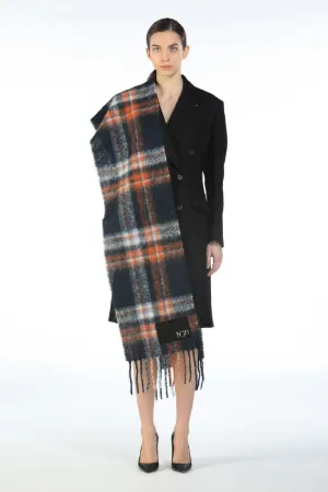 Checked Logo Scarf