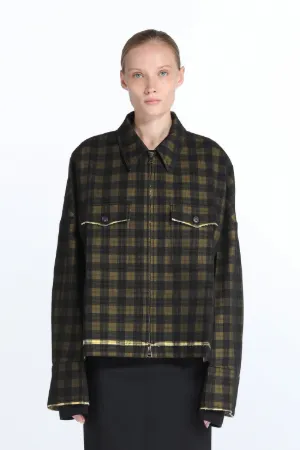 Checked Oversized Jacket