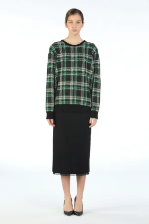 Checked sweater