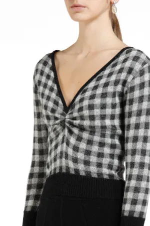 Checked Sweater