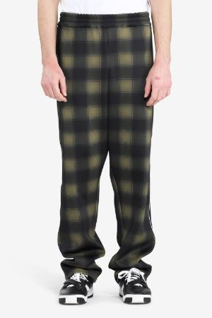 Black and green track pants best sale