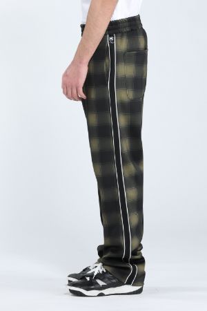 Checkered track pants mens on sale