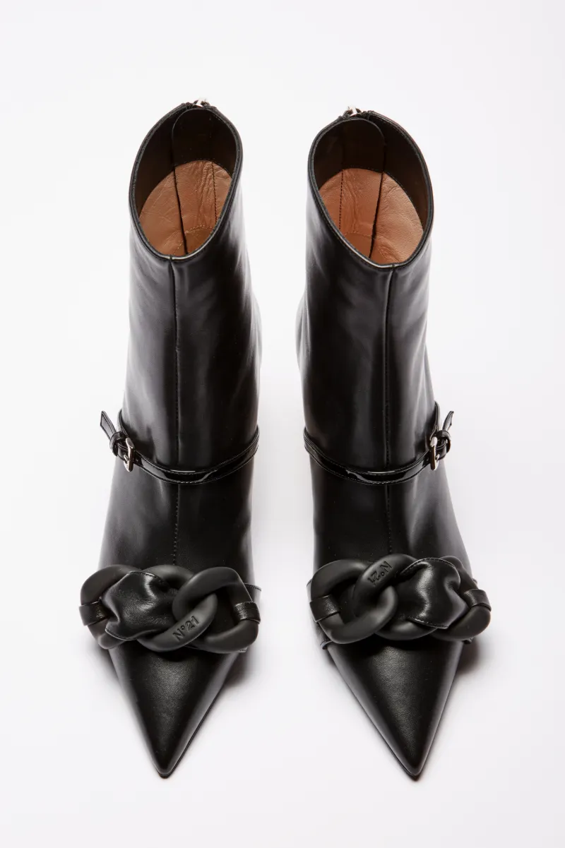 chunky boots with chain