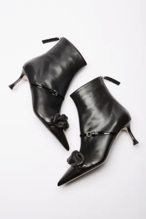 Chunky Chain-Embellished Ankle Boots