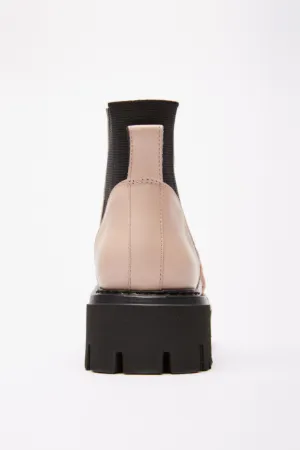 Chunky Chain-Embellished Ankle Boots