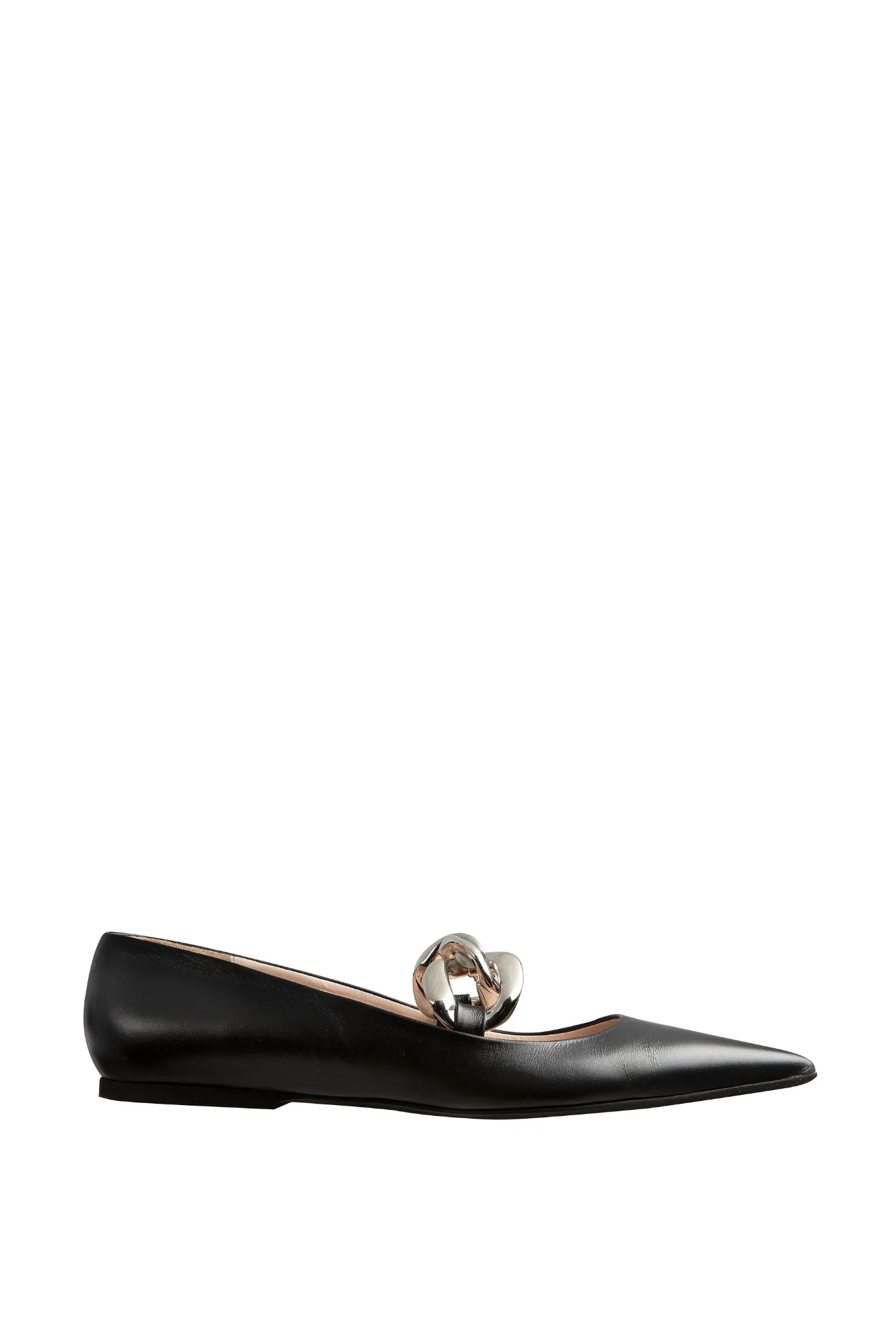 gucci ballet flats with chain