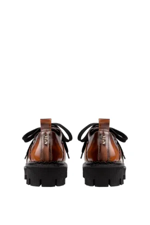 Chunky Chain-Embellished Derby Shoes
