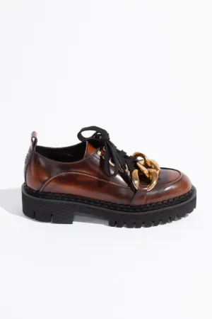 Chunky Chain-Embellished Derby Shoes