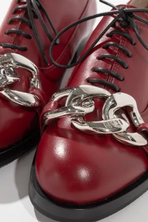 Chunky Chain-Embellished Derby Shoes