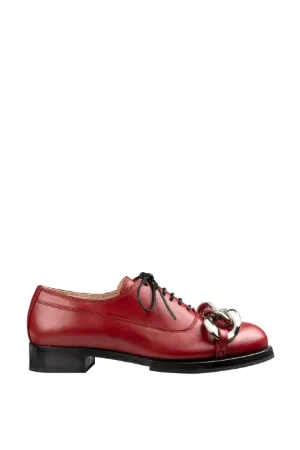Chunky Chain-Embellished Derby Shoes