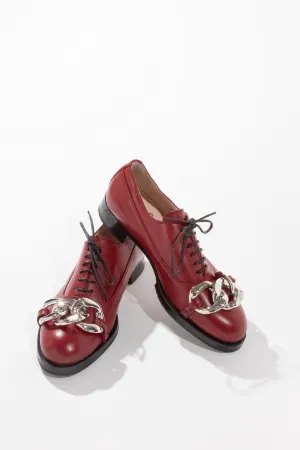 Chunky Chain-Embellished Derby Shoes