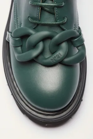Chunky Chain-Embellished Derby Shoes