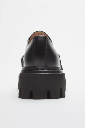 Chunky Chain-Embellished Derby Shoes
