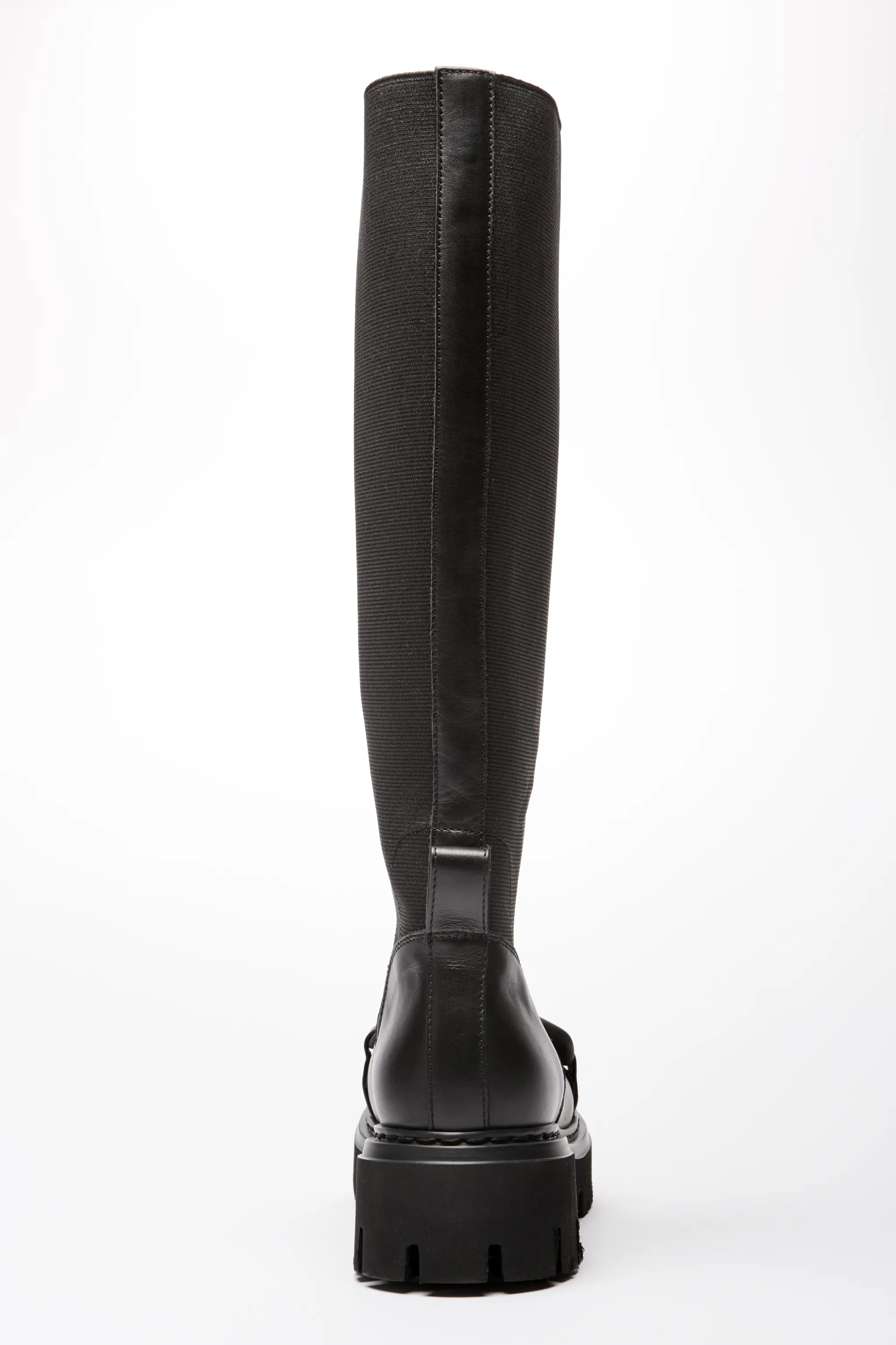 chain knee high boots