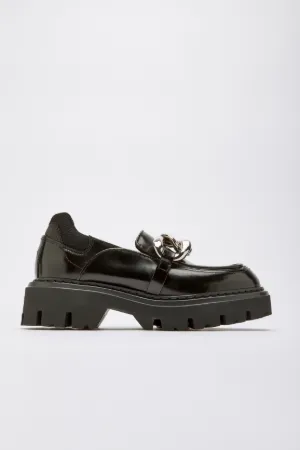 Chunky Chain-Embellished Loafers