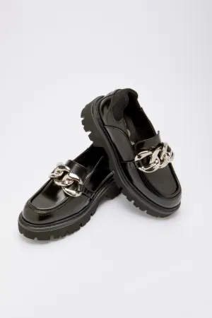 Chunky Chain-Embellished Loafers