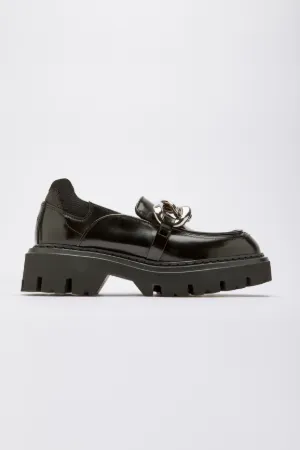 Chunky Chain-Embellished Loafers