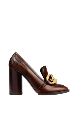 Chunky Chain-Embellished Moccasins