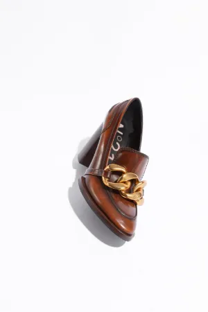 Chunky Chain-Embellished Moccasins