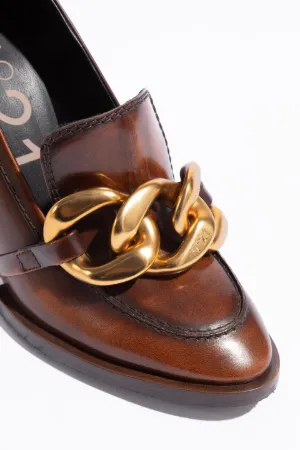 Chunky Chain-Embellished Moccasins